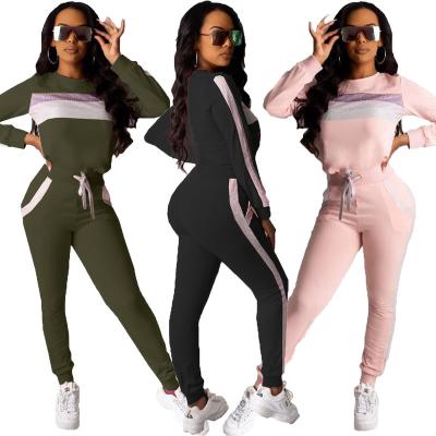 China QUICK DRY Sportswear Fitness Tracksuit 2 Piece Set Women Pants Set Women Two Piece Clothing for sale