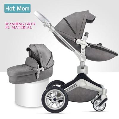 China Hot Aluminum Alloy Mummy 360 Rotate Baby Stroller Wheelchair Accessories 3 in 1 Pram Wash Gray for sale