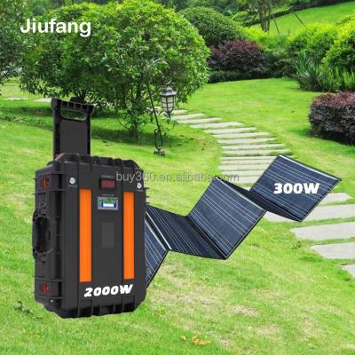 China High Efficiency Outdoor Portable Solar Generator 3000W Power Station With 3kw Panels Portable Emergency Supply Power Station for sale