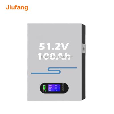 China Home Solar System Battery Pack Power Wall 51.2V 100ah 200ah Lifepo4 Lithium Ion Battery 5kwh 10kwh 20kwh Tesla Home Battery Energy Storage System for sale