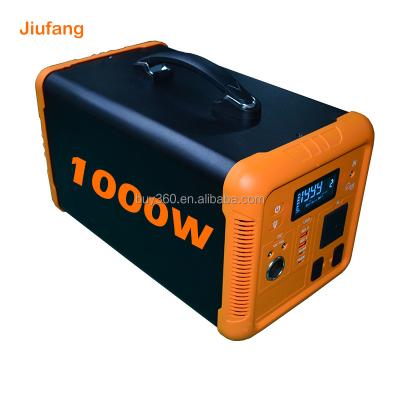 China 1000w energy storage 110v 220v lithium battery power station outdoor rechargeable solar generator for car camping for sale