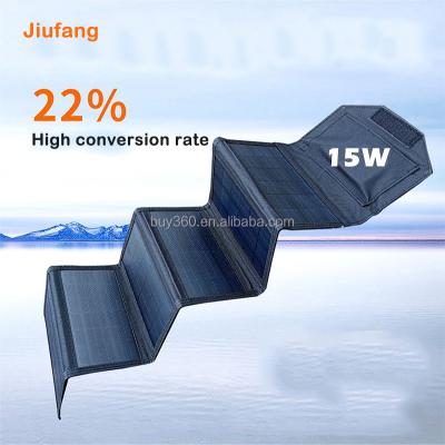 China 15 Watt Mono Flat Solar Power System Solar Panels 15w Flexible Solar Power System Monocrystalline Portable Solar Charger Foldable PV Panel Cells for sale