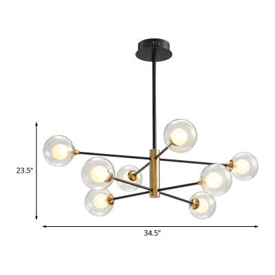 China Factory Direct Sale Modern Unveil Nordic Modern Minimalist Ceiling Bulb Drop Chandelier Glass Living Room Light Pendant Lamp for sale