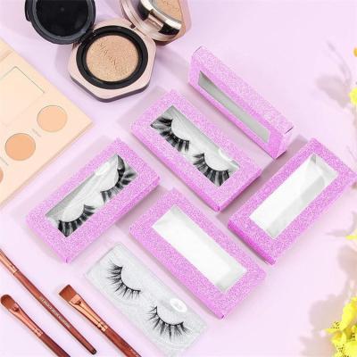 China Factory Price Recyclable Wholesale Cheap Custom Logo Private Label Pink Eyelash Packaging Box for sale