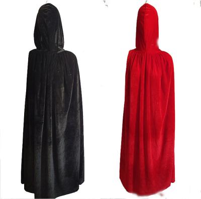 China 2020 fashion design decoration kid velvet Halloween cape spider web tank top vampire cape, devil cape, with hood or without hood for sale