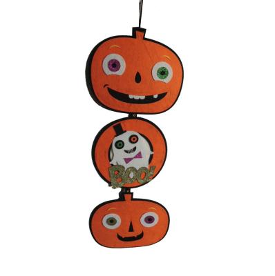 China 2021 Decoration New Arrival Festival Halloween Pumpkin Ghost Spider Witch Mummy Felt Character Hanging Decoration for sale