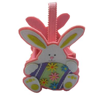 China 100% Polyester Felt New Arrival 2021 Easter Felt Egg Chick Bunny Sunflower Butterfly Carrot Mist Owl Bee Ladybug Designs Basket for sale