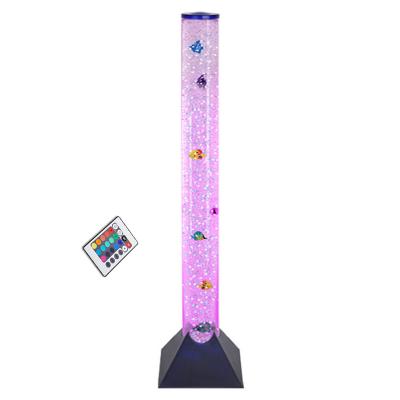 China Plastic Color Changing Mood LED Sensory Novelty Bubble Fish Remote Control Lamp for sale