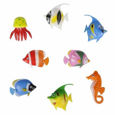 China Realistic Plastic Artificial Moving Floating Fish Ornaments Decorations For Fish Tank Aquarium for sale