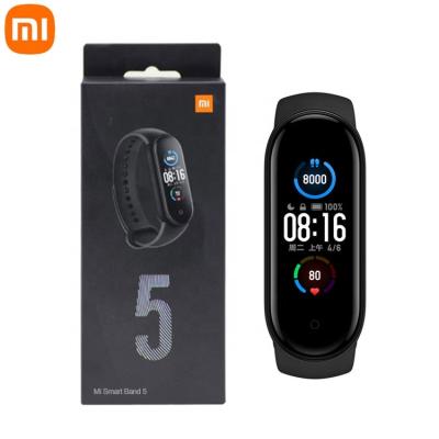 China Global Wifi Version Xiaomi MI band5 Smart Bracelet AMOLED Screen NFC Radio Waterproof Heart Rate Fitness Tracker Mi Band 5 for sale