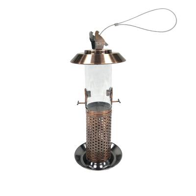 China Automatic time slow Amazon outdoor decoration hanging KD structure transparent esophagus bird washable electroplating copper conductor for sale