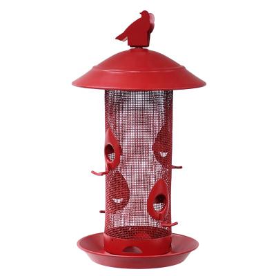 China Auto Time Amazon Slow Exquisite Metal Craft Suitable for Gardens and Yards Outdoor Wrought Iron Automatic Bird Feeders for sale