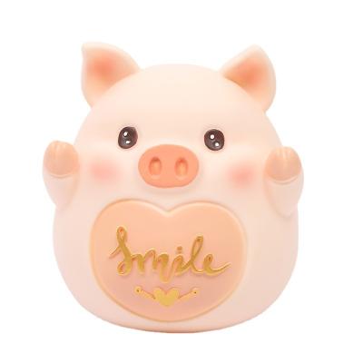 China Animal Time Amazon Comics Piggy Bank Piggy Bank Coin Bank Ornaments Accessories Slow Pig Bedroom Kids Gifts Birthday Decoration for sale