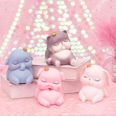 China Slow Home Ornaments Cat Animal Cartoons Piggy Bank Pig Elephant Piggy Bank Coin Bank Ornaments Decor Time Amazon Birthday Gifts for sale