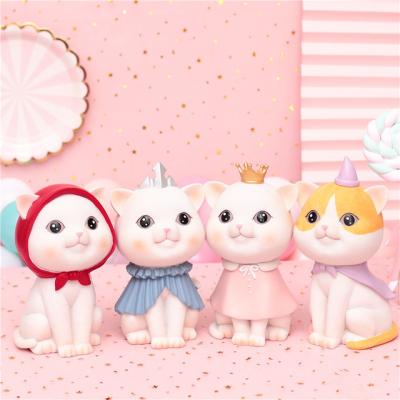 China Slow Time Princess Cat Cartoons Piggy Bank Money Box Coin Bank Ornaments Decoration Time Amazon Birthday Gifts Kids Room Decor Accessories for sale