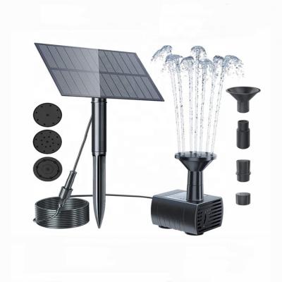 China Plastic Solar Water Feature 5.5V/1.5W Aquarium, Pond or Garden Decoration Solar Pump Bird Bath Fountain Solar Water Feature Drop Shipping for sale