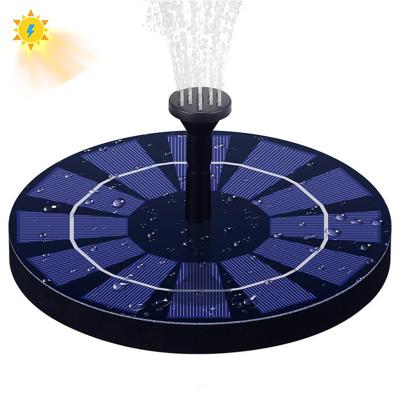 China [Battery Backup Available] New 2.5W Floating Fountain Bird Bath Fountain Plastic Slow Time Garden Solar Pump Powered Fountain Pump for sale