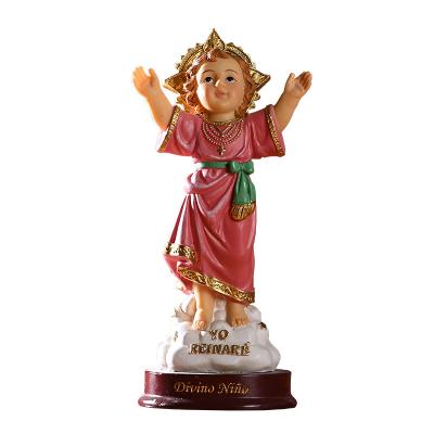 China Christian Church Home Decor Baby Jesus Sculpture Religious Christmas Gift Resin Crafts Statue 1pcs Slow Interior Accessories Minimalist Time for sale