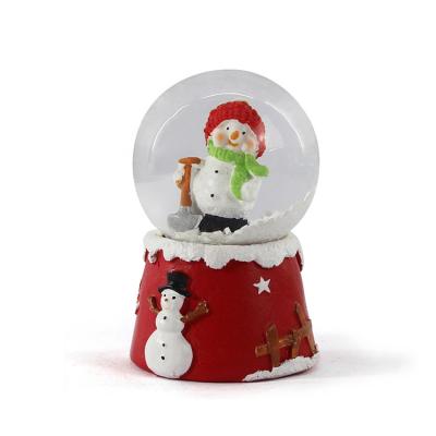 China Minimalist Time Amazon Christmas Gifts Slow Resin Crafts Office Decor Living Room Home Decor Snowman Crystal Ball Glass Water Ball Ornaments for sale