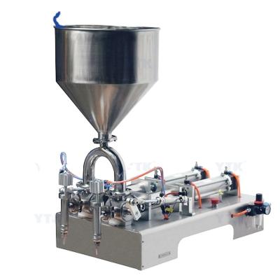 China YTK-G2WG 300ml Food Pneumatic Two Heads Ketchup Cream Paste Filling Machine for sale