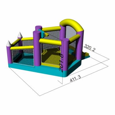 China PVC Factory Price Inflatable Bouncy Castle Customized Inflatable Jumper Bounce Castle House for sale