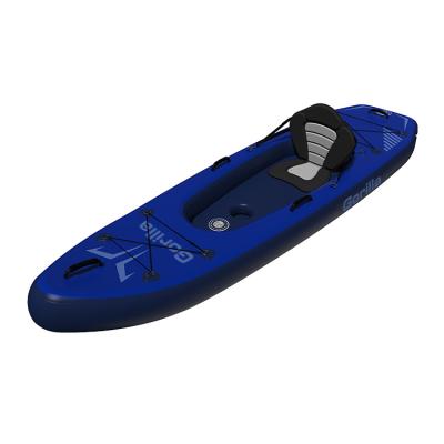 China Rigid Inflatable Boat In Point Running Inflatable Foldable Kayak Drop Kayak Canoe Foldable Boat for sale