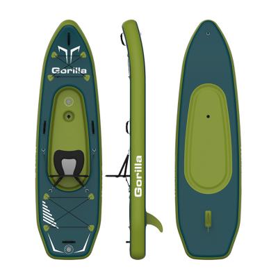 China OEM ODM Kayak Drop Stitch Inflatable Kayak Boat Rigid Inflatable Surf Fishing Wholesale Kayak for sale