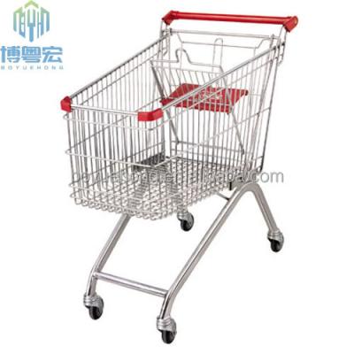 China Unfolding Wholesale Portable Shopping Cart For Super Market Grocery Cart for sale