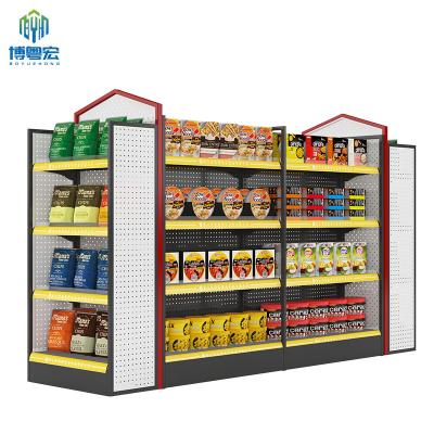 China China Supplier Double Sided Supermarket Display Rack Grocery Supermarket Double Side Display Stand For Sale for sale