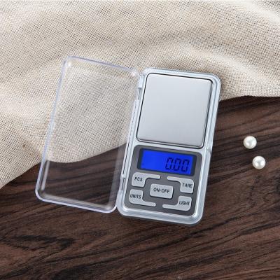 China WITH COVER Mini Digital 100/200/300/500g 0.01/0.1g Pocket High Accuracy Back Light Electric Scale For Jewelry Gram Weight Kitchen LED Scale for sale