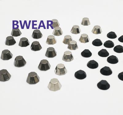 China Convex Body 8mm Black Dome Bags Bulk Color Spikes Leather Rivets Metal Studs For Clothing for sale