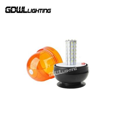 China ABS+PC DC12-24V 60 LED Led Beacon Warning Light Instant Warning Rotating Beacon Light for sale