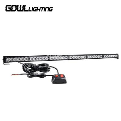 China 36W 90cm Amber Red Blue Green Single Row LED Traffic Advisor / Police Directional Lightbar 90x5.5x6.5cm Per Piece for sale