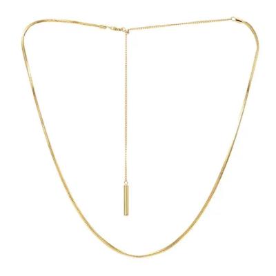 China Europe and America Gold Jewelry Imitation Snake Snake Bone Necklace Lucky Star LS for sale