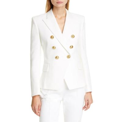 China Anti-wrinkle 2021 new products cross jacket blazer dress feminine feminine ladies sheath long elegant blazers ladies women for sale