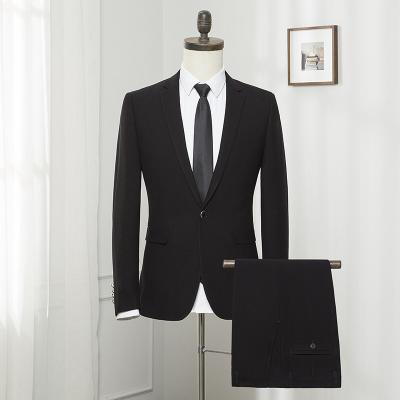 China Breathable High Quality 2 Piece Wedding Suits Professional Business Blazers For Men for sale