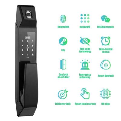 China z-wave 433 apple voice door fingerprint home lock remote control compatible with z wave protocol 868.42 smart lock E19 for sale