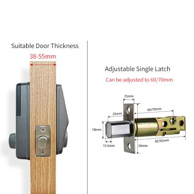 China Aluminum Electronic Fingerprint Remote Control Password Rfid Security TTlock Smart Door Lock for sale