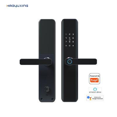 China New Aluminum Alloy Front Door Entrance Wifi Biometric Fingerprint Security Electronic Smart Door Lock for sale