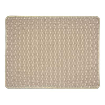 China Hot Selling Waterproof Anti Slip Cat Cat Litter Mat Different Sizes Colors Washable Cat Litter Mat for sale