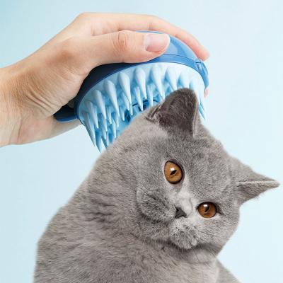 China Viable Fast Delivery Pet Cleaning and Bathing Massage Tool Shampoo Dispenser Grooming Pet Bath Brush for sale