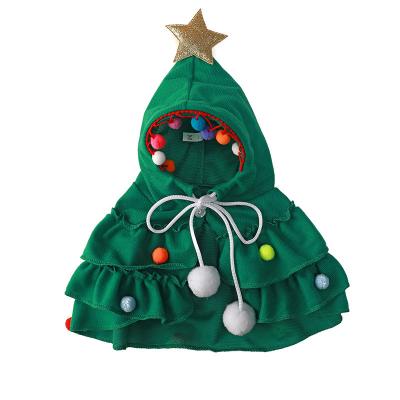 China New Product Stocked Christmas Dress For Dogs Pet Costumes Cute Tree Design Multi Sizes Pet Fabrics for sale