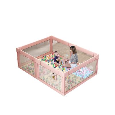 China Good Quality Modern Pink Kids Fence Modern Playpen Play Baby Playpen Children Safety Baby Playpen for sale