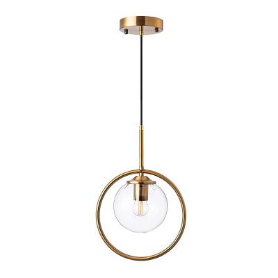 China Dimmable Nordic Metal E27 Lamp Clear Glass Decorative Pendant Lighting For Bedroom Cafe for sale