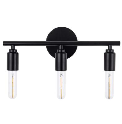 Κίνα Modern Sconce 3 Matte Black Vanity Light Fixtures Light Industrial, Vintage Edison Wall Lamp Lighting Farmhouse Black Wall Fixture προς πώληση