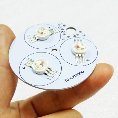 Cina New Aluminum Printed Circuit Board Led Aluminum PCB Round 1.6mm RGB in vendita