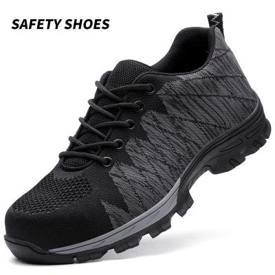 China Women's Light Weight Steel Toe Safety Shoes Breathable Non-Slip Anti-Sensational Reflective Protective Work Shoes for sale