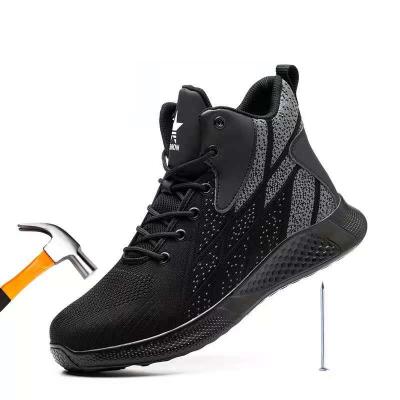 China Anti-Slip Smash And Puncture Resistant Fashion Safety Boots And Comfortable Lightweight Workers Safety Shoes for sale