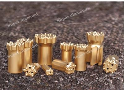 China T51-89mm Drop Centre Face Domed Button 4 Flush Hole Button Bit for Oil and Gas Drilling for sale