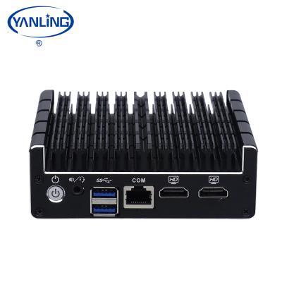 China For business computer pfsense firewall hardware 4 LAN J3160 Cheapest fanless mini PC for network device for sale